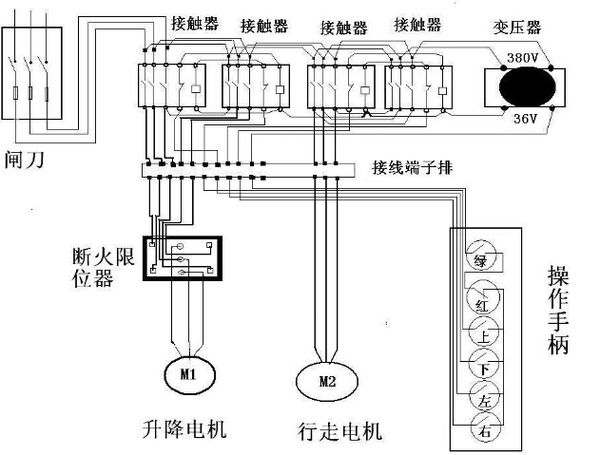 外架電動葫蘆接線圖